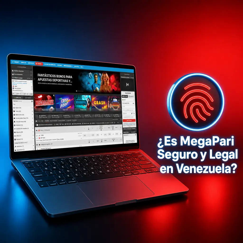 Logo oficial de MegaPari con escudo de licencia de Curaçao y símbolo de cifrado SSL para jugadores venezolanos