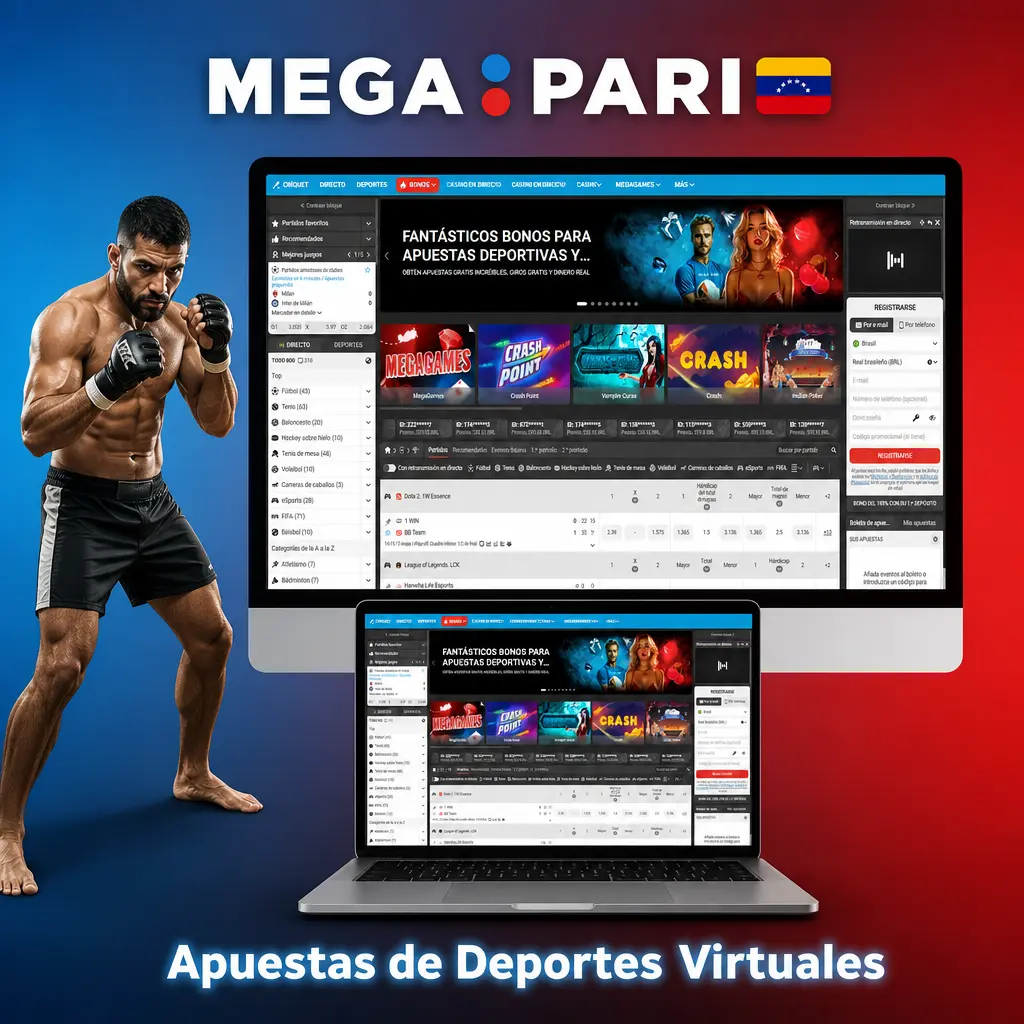 Apuestas en deportes virtuales MegaPari: fútbol, baloncesto, carreras y tenis con RNG certificado en Venezuela