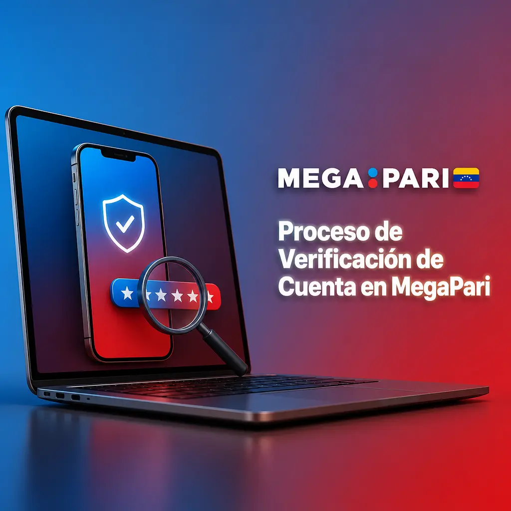 Proceso de verificación KYC en MegaPari con pasos para subir documentos de identidad y confirmar domicilio en Venezuela